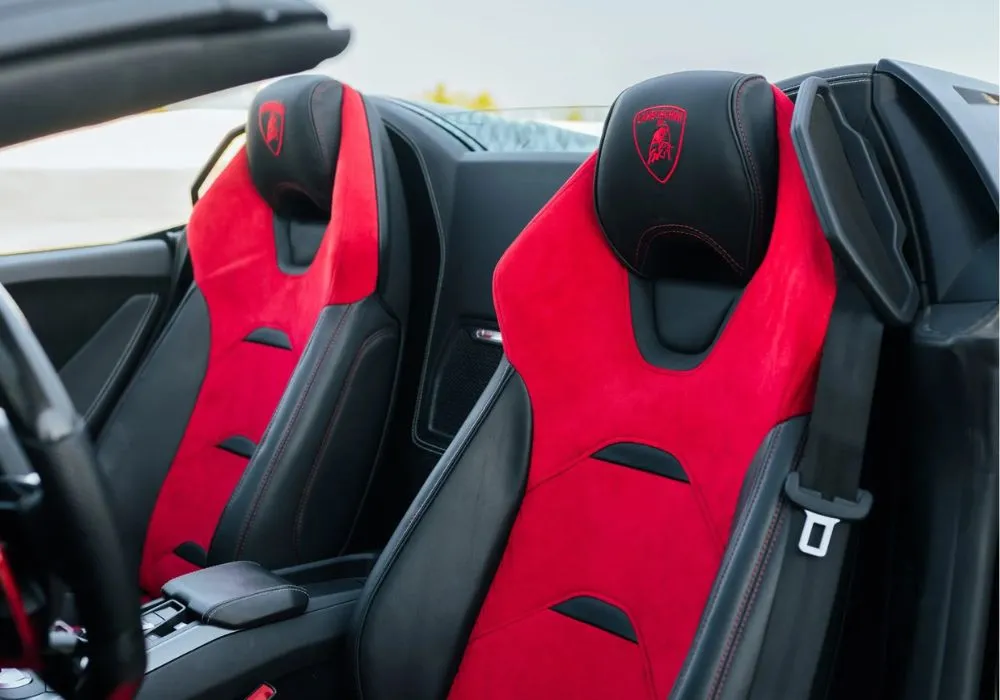 Black Lamborghini Huracan Evo Spyder rental | Cache Luxe