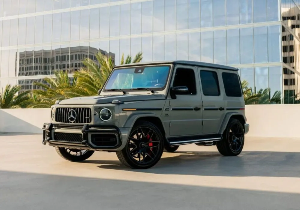 Arabian Grey Mercedes G63 AMG rental | Cache Luxe