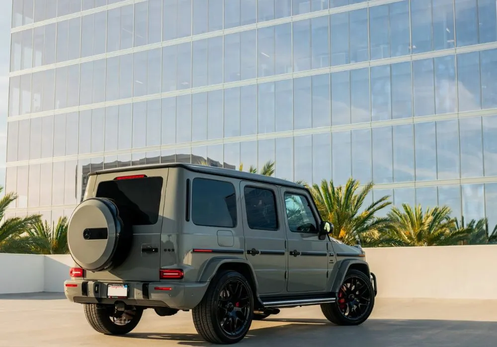 Arabian Grey Mercedes G63 AMG rental | Cache Luxe