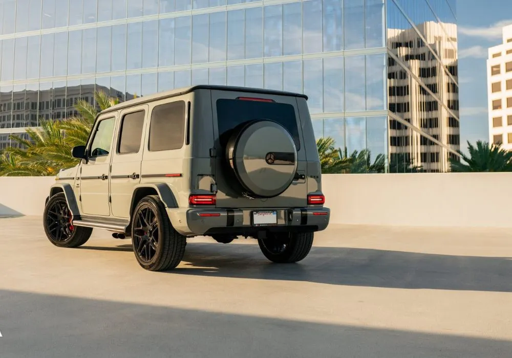Arabian Grey Mercedes G63 AMG rental | Cache Luxe