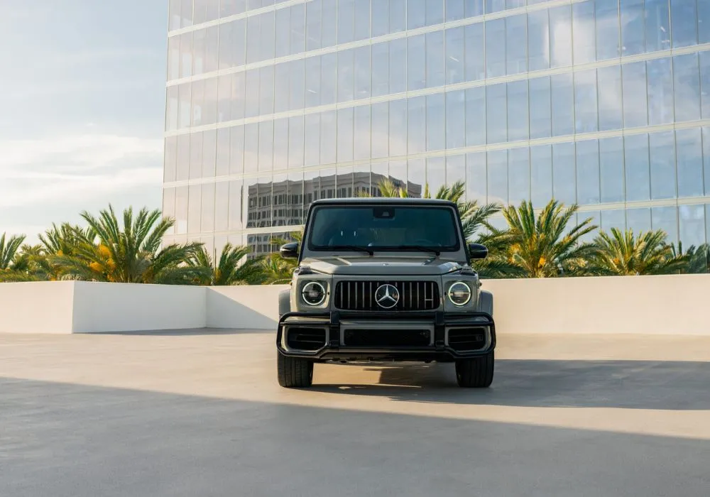 Arabian Grey Mercedes G63 AMG rental | Cache Luxe